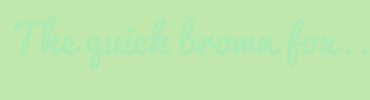 Image with Font Color ACE9B3 and Background Color C0E7AC